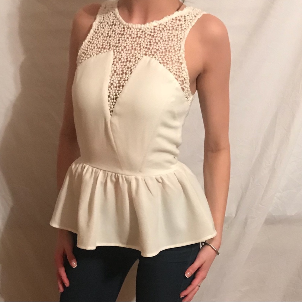 White XS dressy tank perfect for all seasons